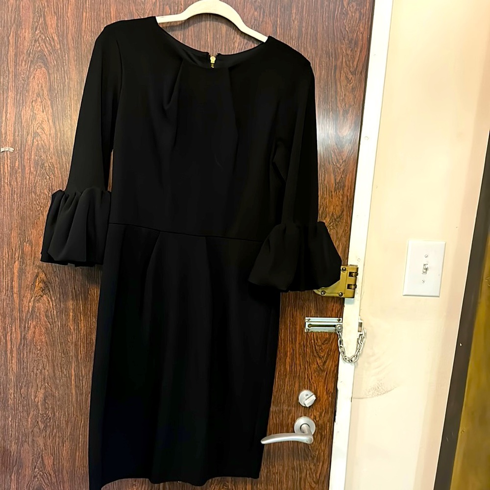Black Short Dress zipper in back